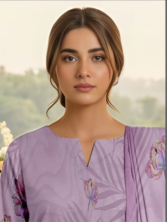 3 Piece - Printed Lawn Suit