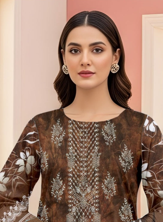 3 Piece - Printed Lawn Suit