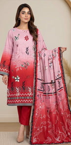 3 Piece - Printed Lawn Suit