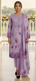 3 Piece - Printed Lawn Suit