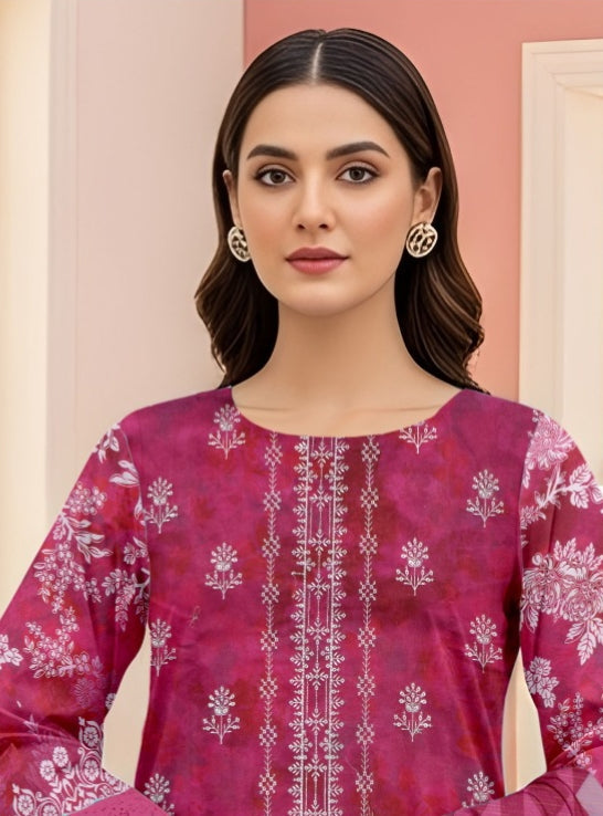 3 Piece - Printed Lawn Suit