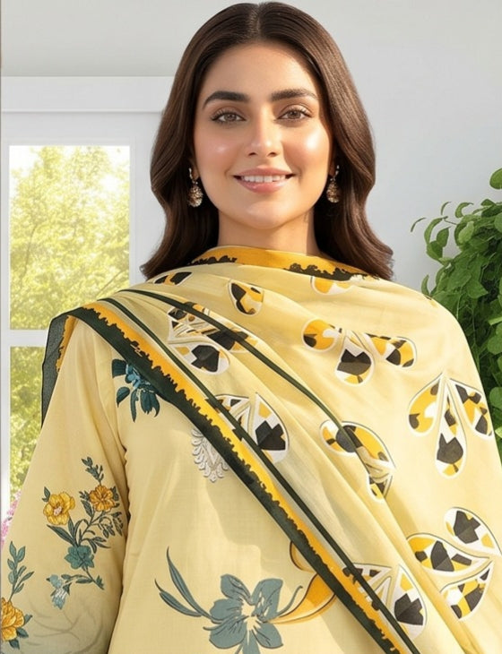3 Piece - Printed Lawn Suit