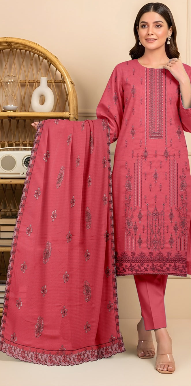 3 Piece - Embroidered Lawn Suit