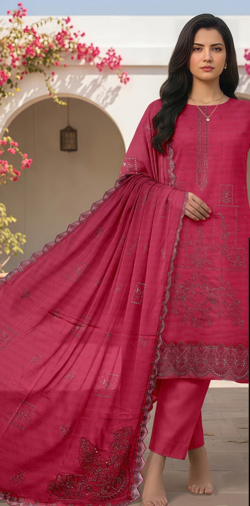 3 Piece - Embroidered Lawn Suit