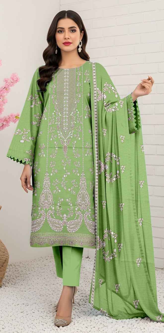 3 Piece - Embroidered Lawn Suit