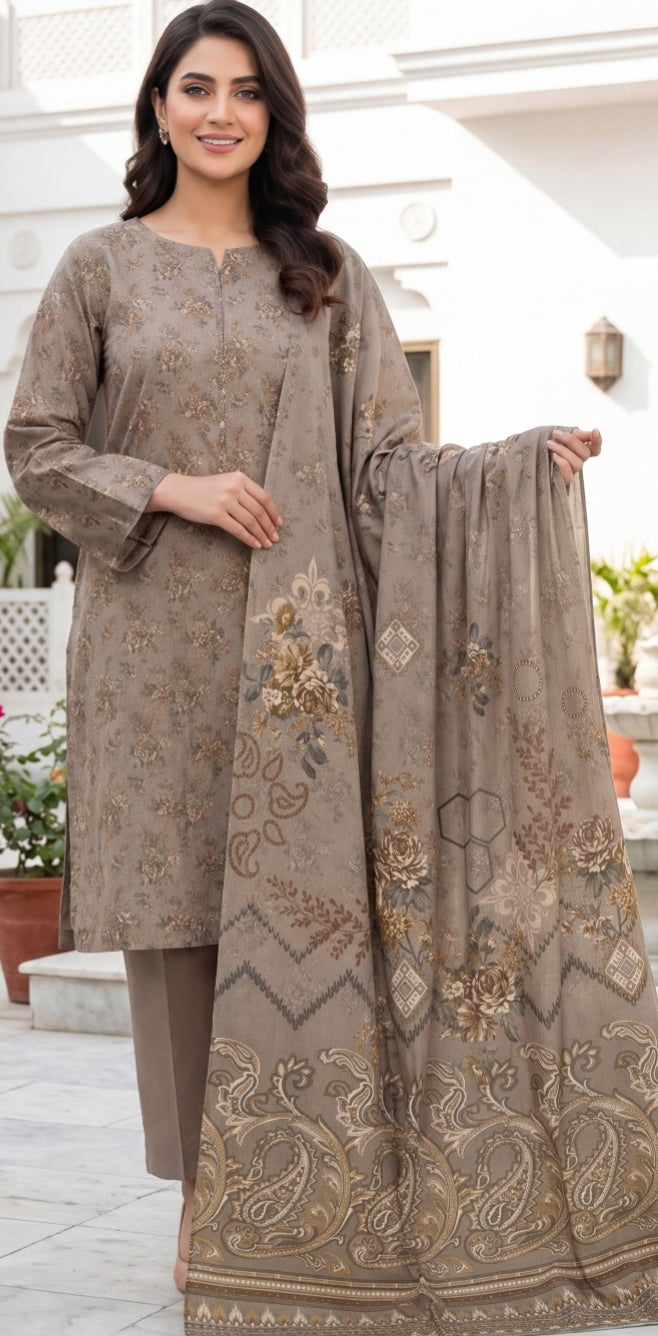 3 Piece - Printed Lawn Suit
