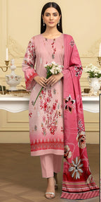 3 Piece - Printed Lawn Suit