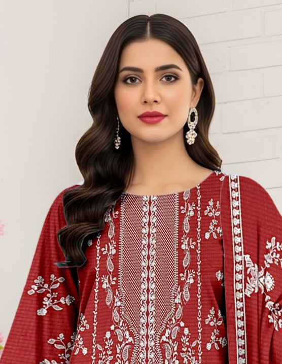 3 Piece - Embroidered Lawn Suit