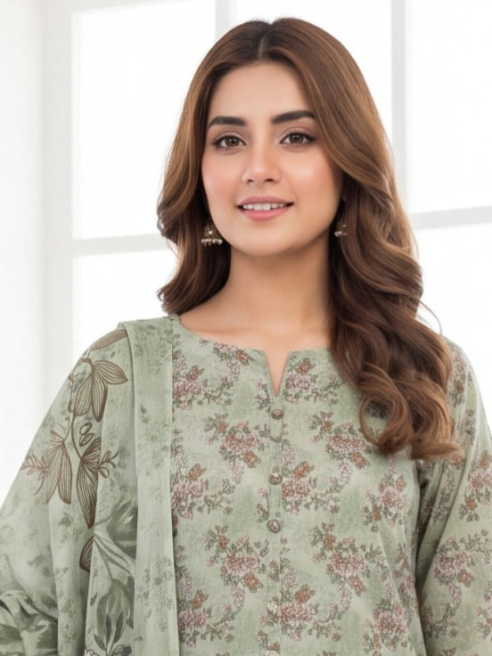 3 Piece - Printed Lawn Suit