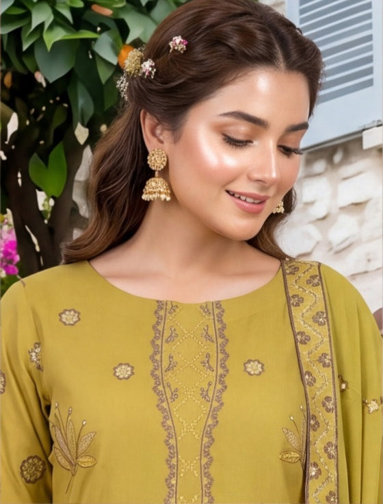 3 Piece - Embroidered Lawn Suit