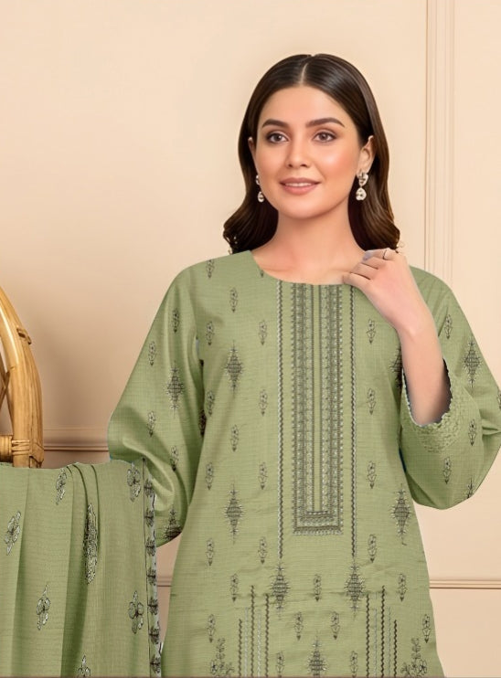 3 Piece - Embroidered Lawn Suit