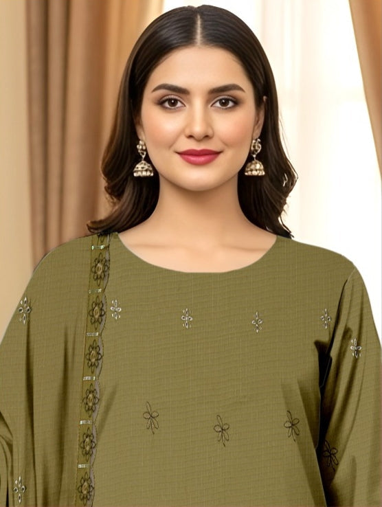 3 Piece - Embroidered Lawn Suit