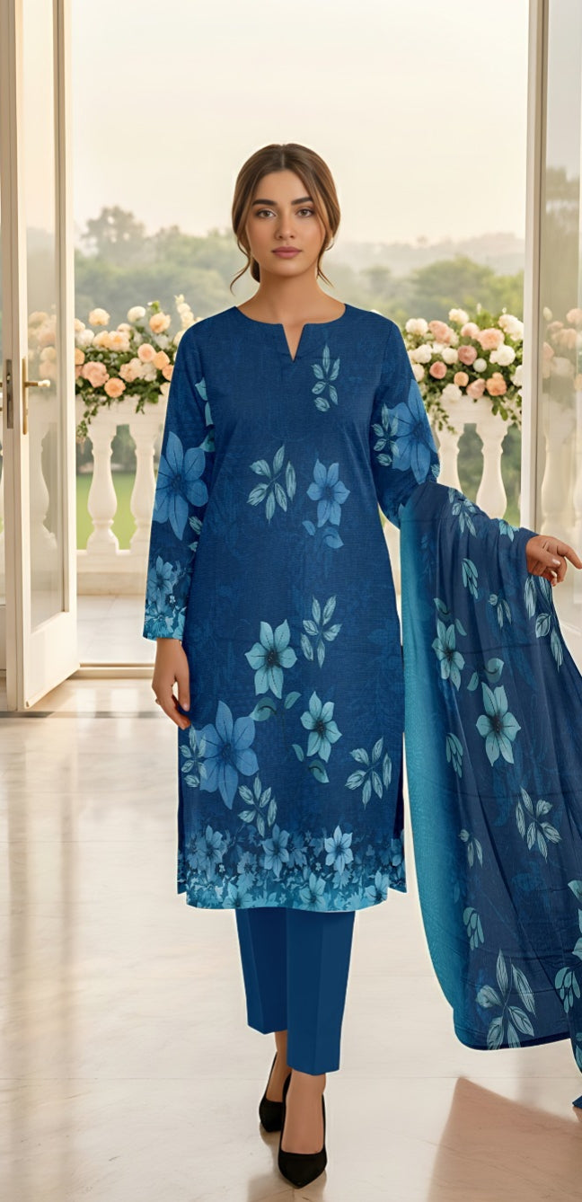 3 Piece - Printed Lawn Suit