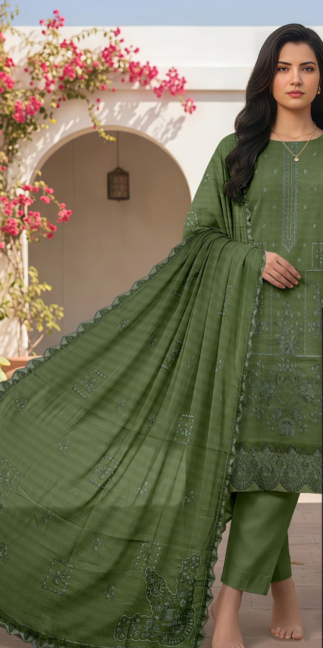 3 Piece - Embroidered Lawn Suit
