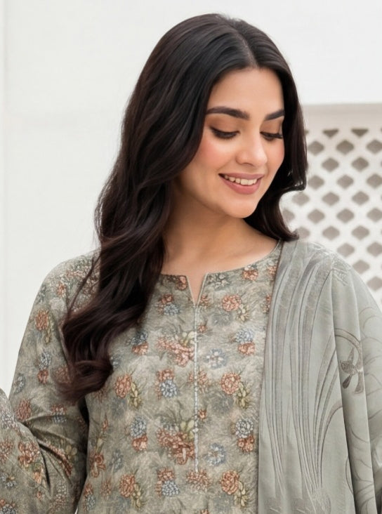 3 Piece - Printed Lawn Suit