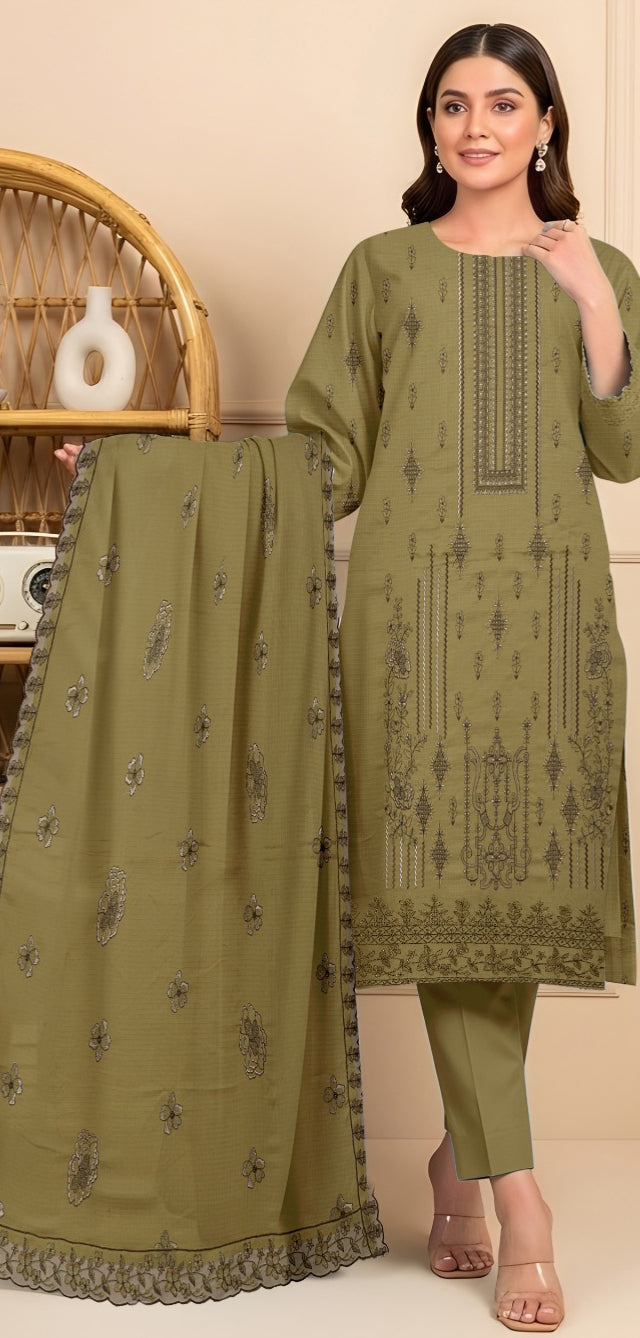 3 Piece - Embroidered Lawn Suit