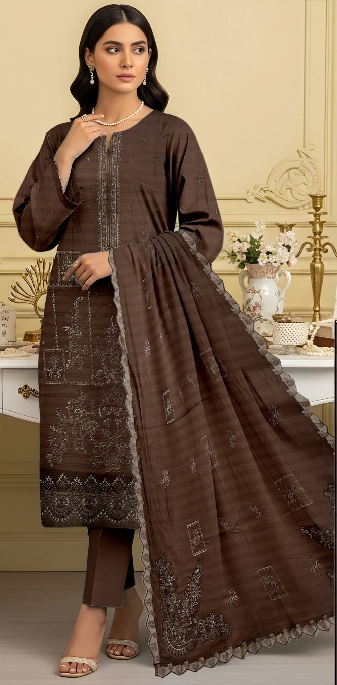 3 Piece - Embroidered Lawn Suit