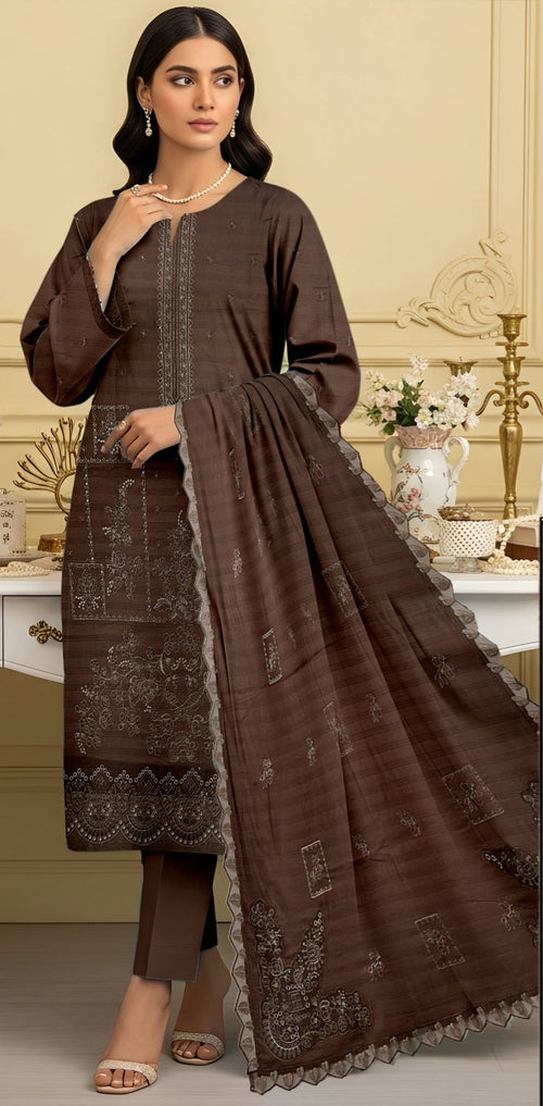 3 Piece - Embroidered Lawn Suit