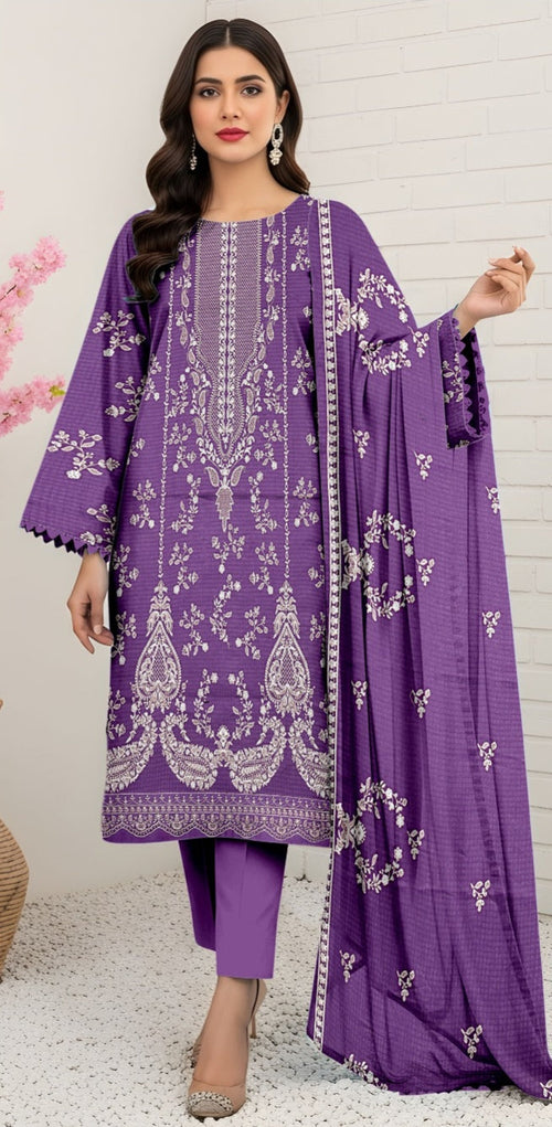 3 Piece - Embroidered Lawn Suit