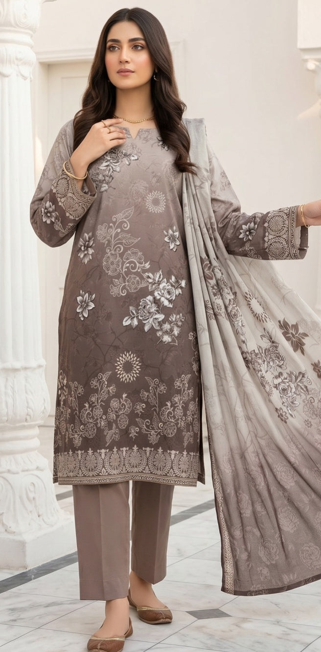 3 Piece - Printed Lawn Suit
