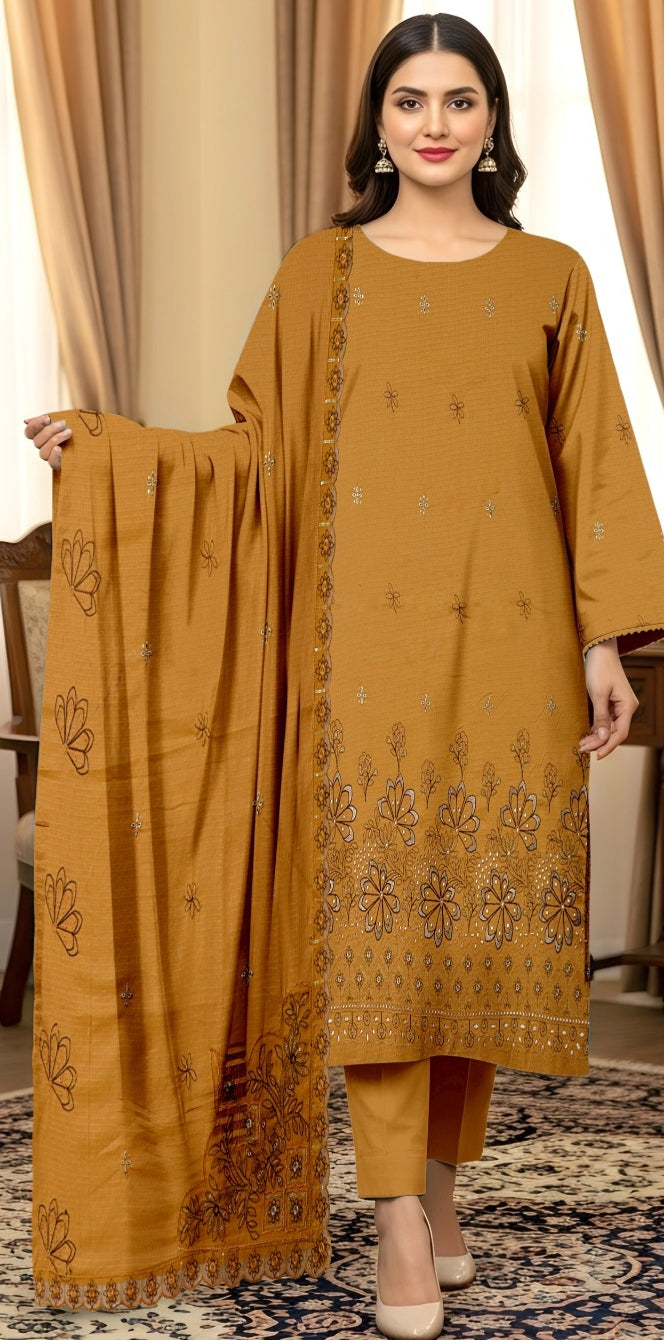 3 Piece - Embroidered Lawn Suit