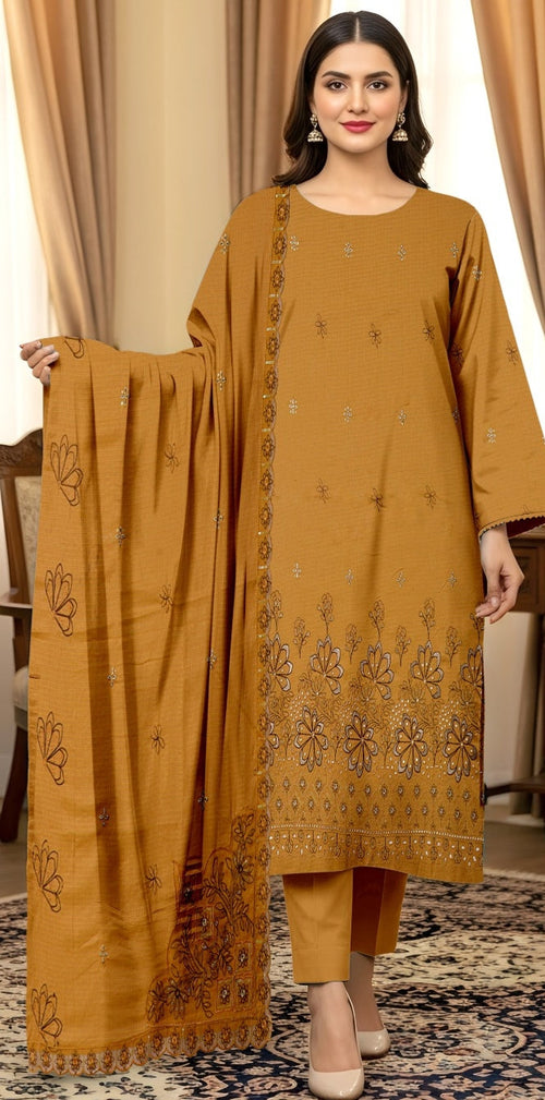 3 Piece - Embroidered Lawn Suit