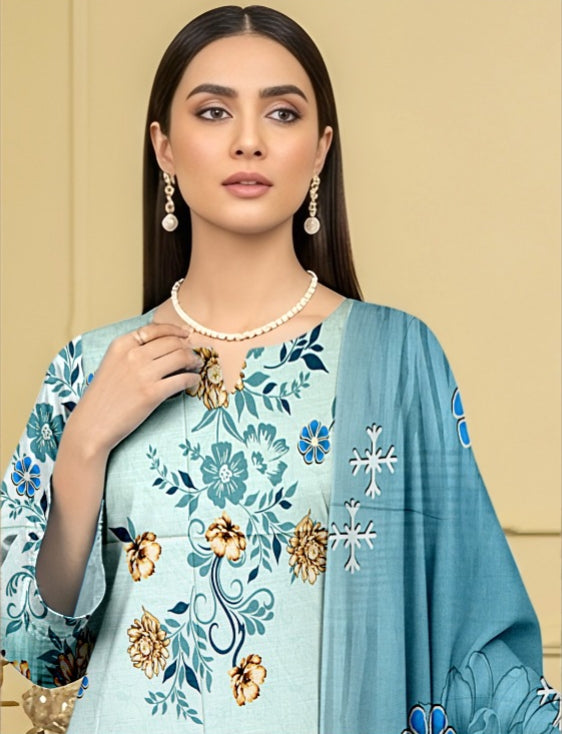 3 Piece - Printed Lawn Suit
