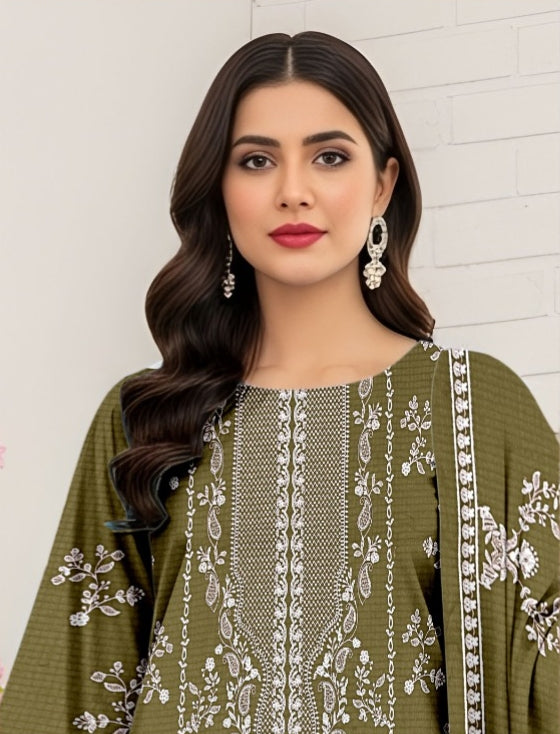 3 Piece - Embroidered Lawn Suit