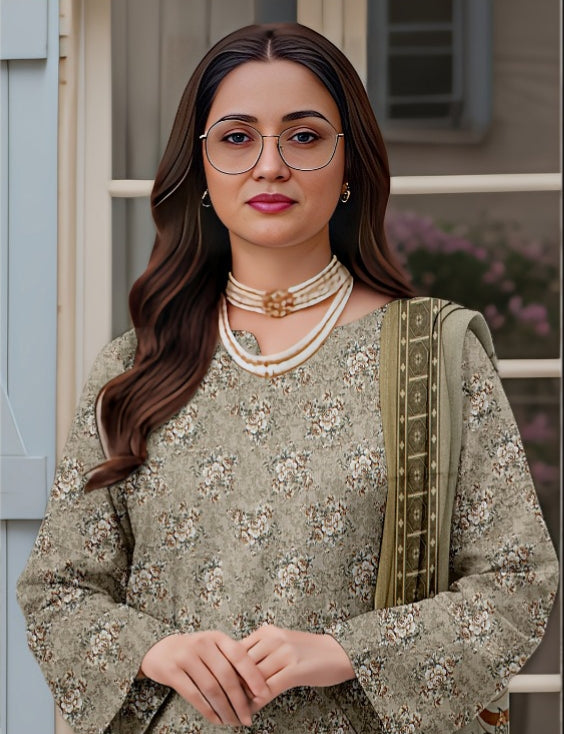 3 Piece - Printed Lawn Suit