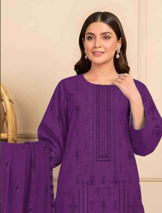 3 Piece - Embroidered Lawn Suit