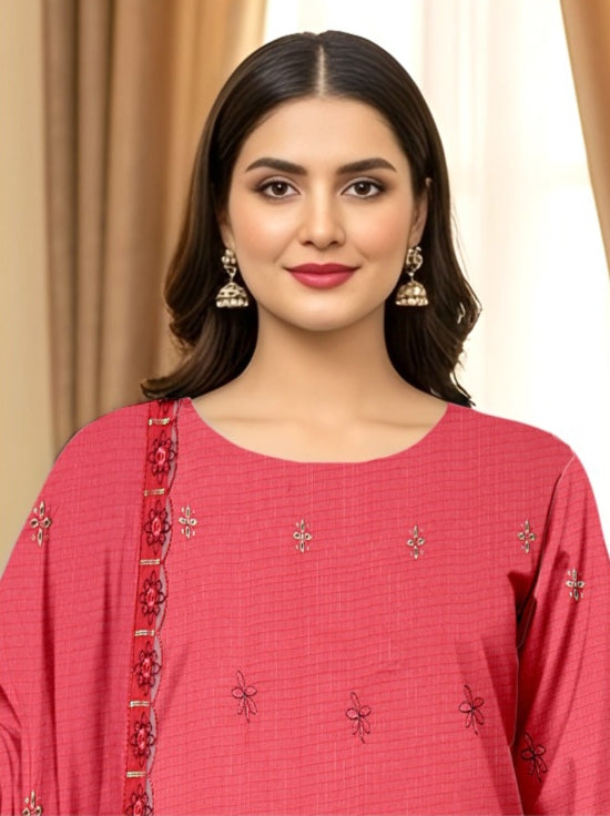 3 Piece - Embroidered Lawn Suit