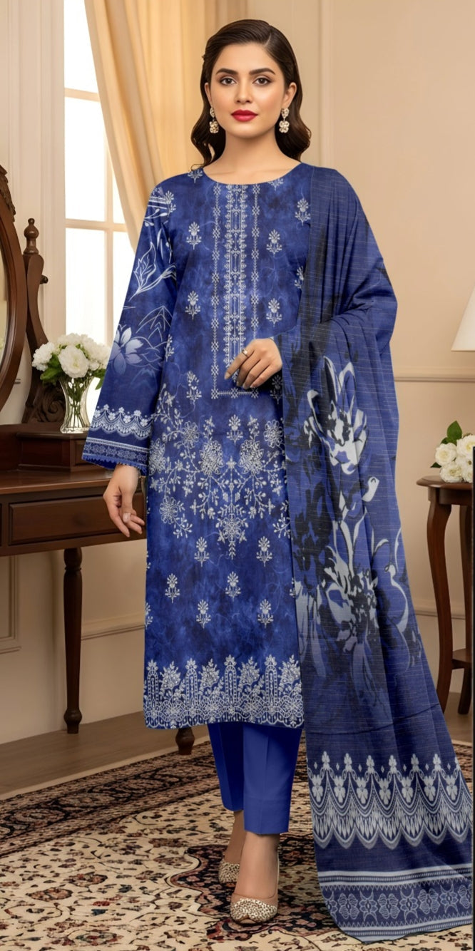 3 Piece - Printed Lawn Suit