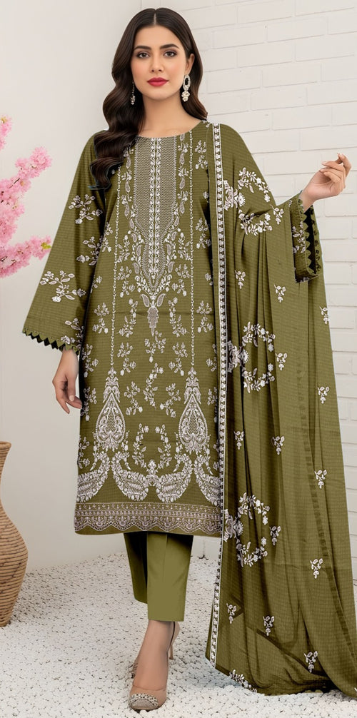 3 Piece - Embroidered Lawn Suit