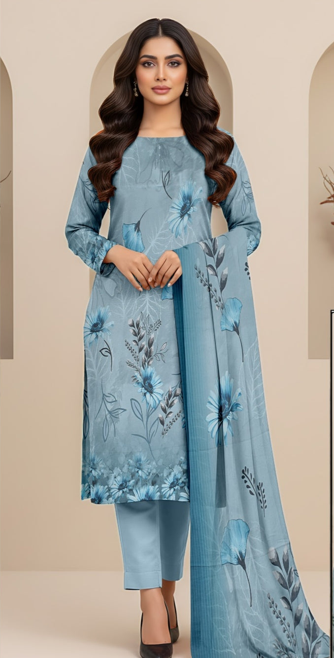 3 Piece - Printed Lawn Suit
