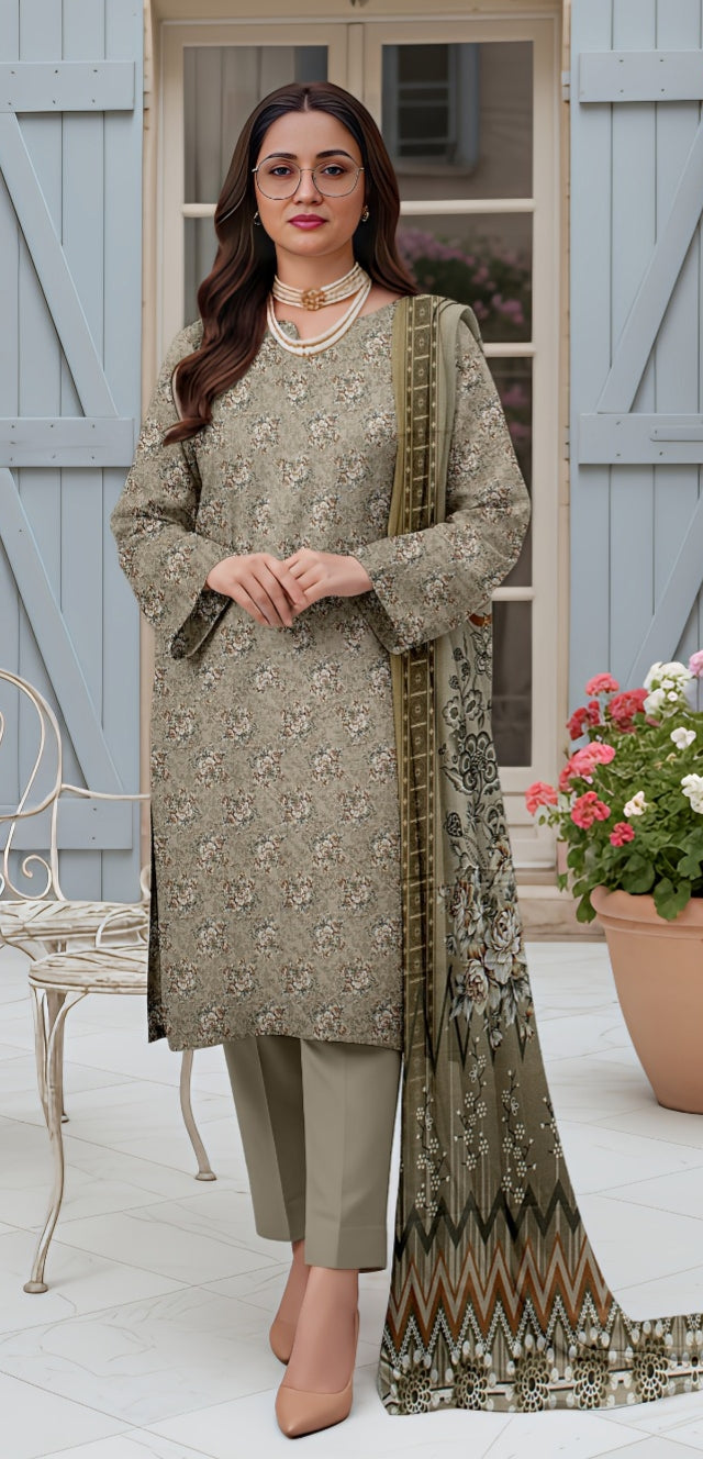 3 Piece - Printed Lawn Suit