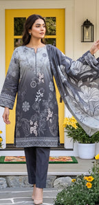3 Piece - Printed Lawn Suit