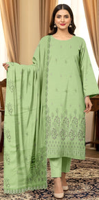 3 Piece - Embroidered Lawn Suit