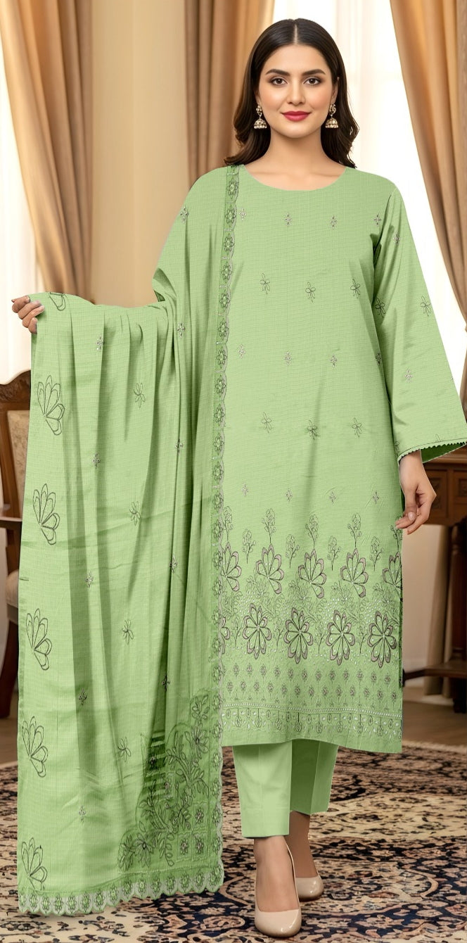 3 Piece - Embroidered Lawn Suit