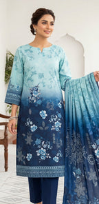 3 Piece - Printed Lawn Suit