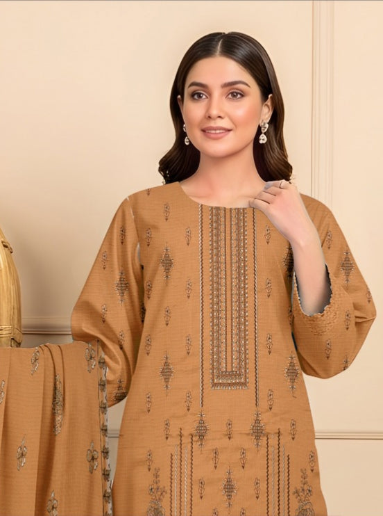 3 Piece - Embroidered Lawn Suit
