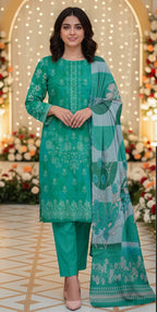 3 Piece - Printed Lawn Suit
