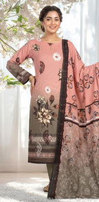 3 Piece - Printed Lawn Suit