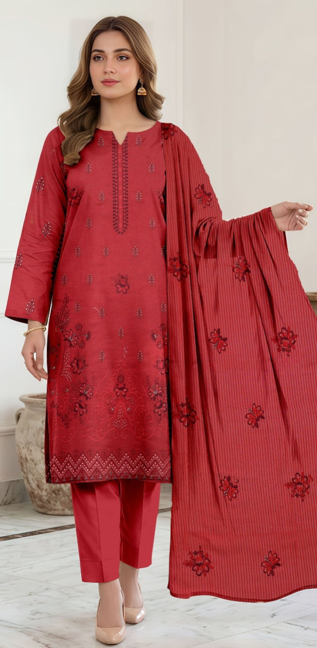 3 Piece - Embroidered Lawn Suit