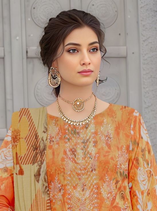 3 Piece - Printed Lawn Suit