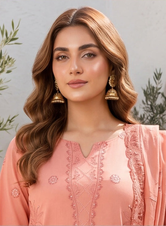 3 Piece - Embroidered Lawn Suit