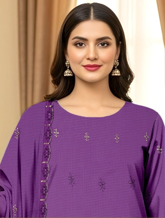 3 Piece - Embroidered Lawn Suit