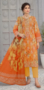 3 Piece - Printed Lawn Suit