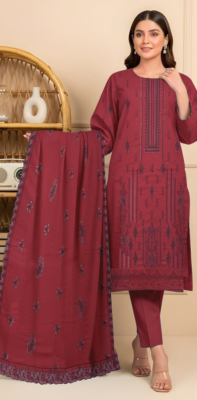 3 Piece - Embroidered Lawn Suit