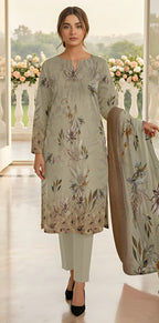 3 Piece - Printed Lawn Suit