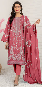 3 Piece - Embroidered Lawn Suit